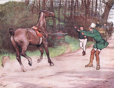 Mr Pickwick ran to his assistance by Cecil Charles Windsor Aldin